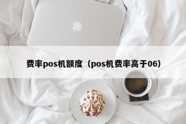 费率pos机额度（pos机费率高于06）